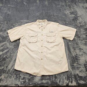 World Wide Sportsman Shirt Mens XL Outdoor Vented Fishing Pocket Button Up